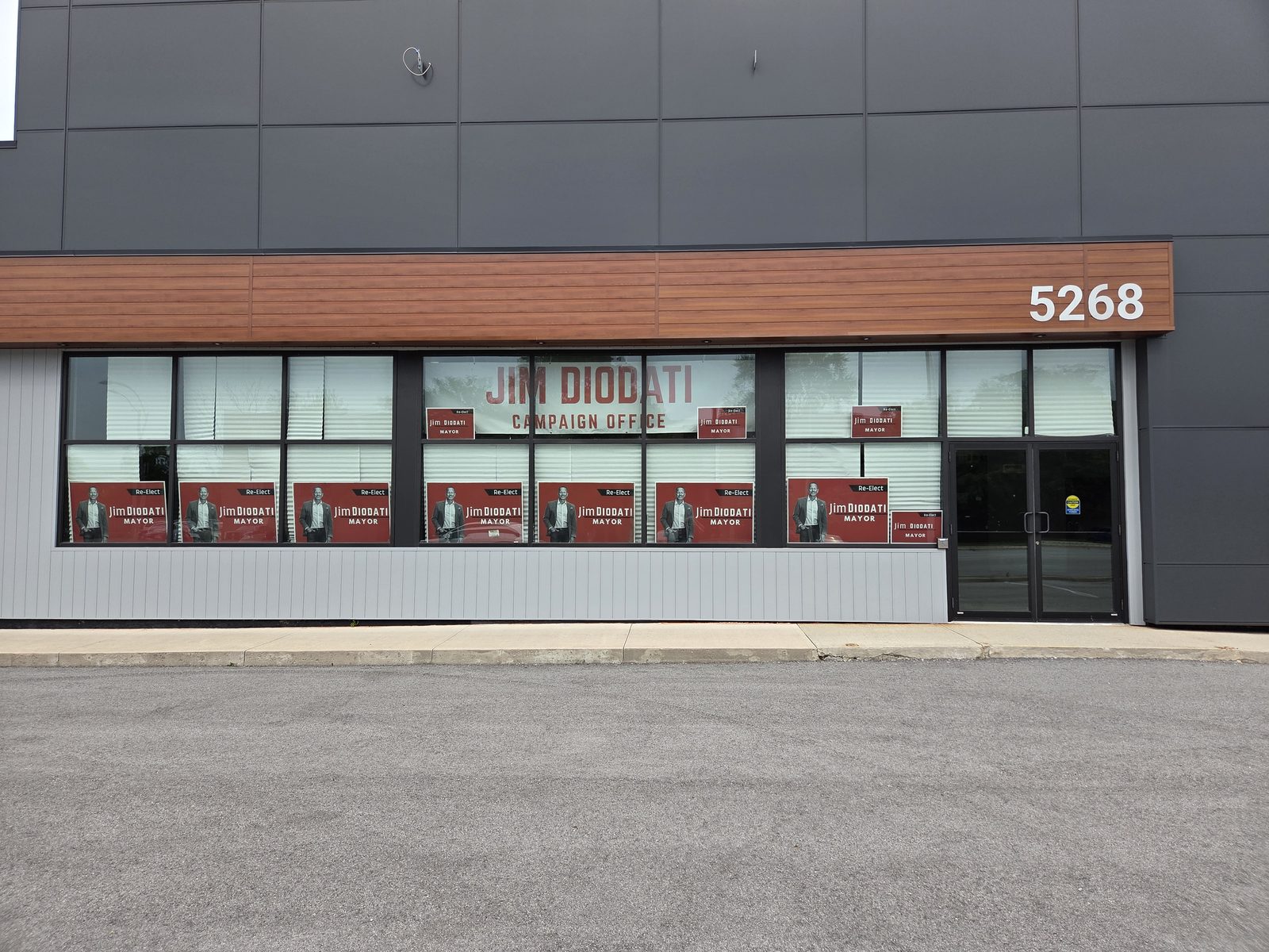 The Jim Diodati campaign office on Montrose Road